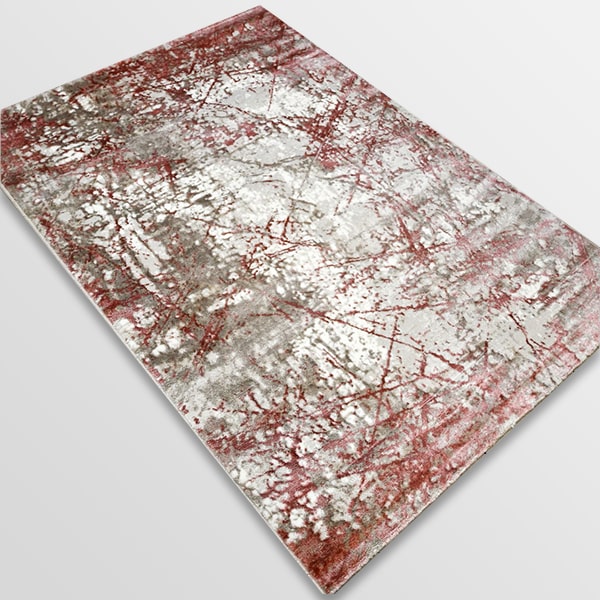Модерен килим - Атлас 855 Розов/Визон