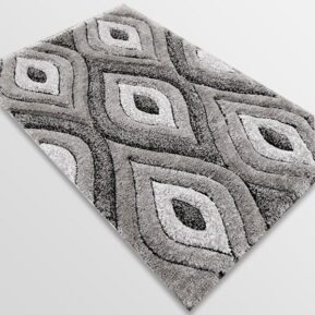 Рошав килим - 3Д Софт Шаги 311 Сив