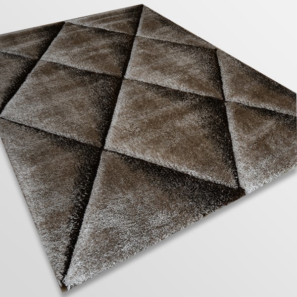 Рошав килим - 3Д Софт Шаги 376 Визон/Кафяв