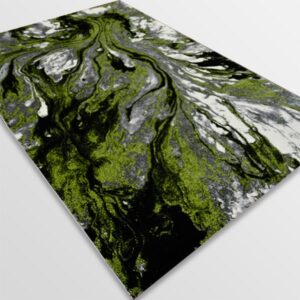 Модерен килим - Ирис 591 Сив/Зелен