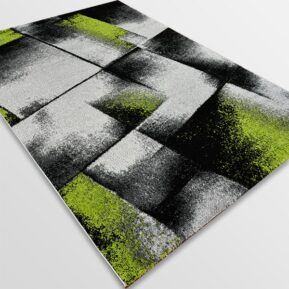 Модерен килим - Ирис 596 Сив/Зелен