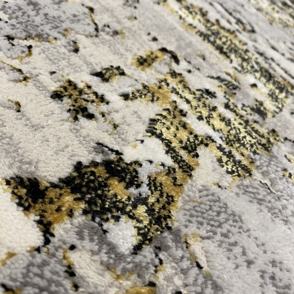 Модерен килим - Алпина 5628 Златен - детайл - 2