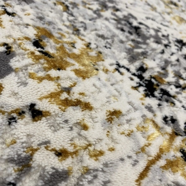 Модерен килим - Алпина 5629 Златен - детайл - 2