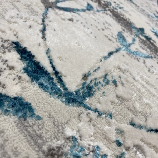 Модерен килим - Алпина 5641 Тюркоаз - детайл - 2