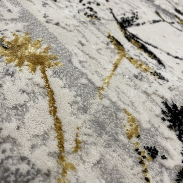 Модерен килим - Алпина 5641 Златен - детайл - 2