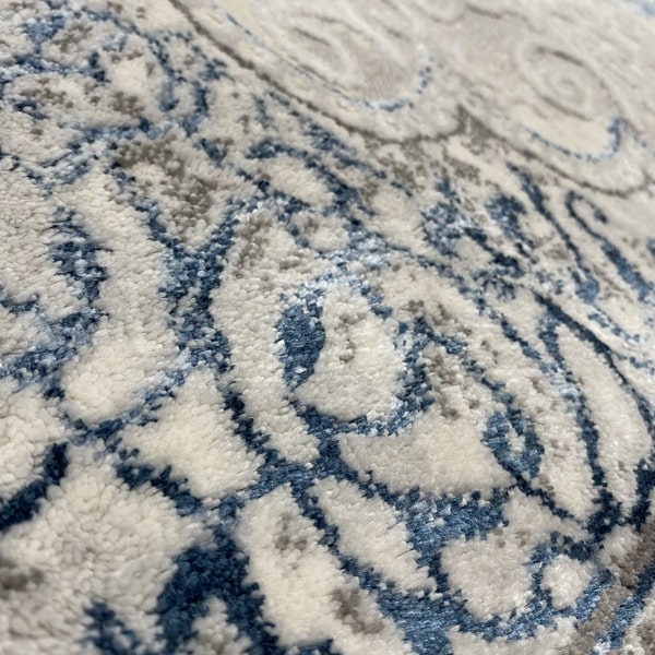 Модерен килим - Алпина 5650 Син - детайл - 2