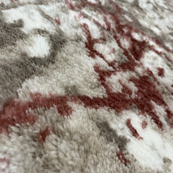 Модерен килим - Атлас 855 Розов/Визон - детайл - 2