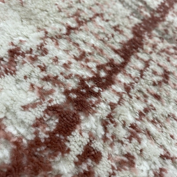 Модерен килим - Атлас 892 Розов/Визон - детайл - 2