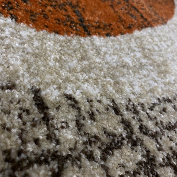 Модерен килим - Прима 7784 Брик - детайл - 2