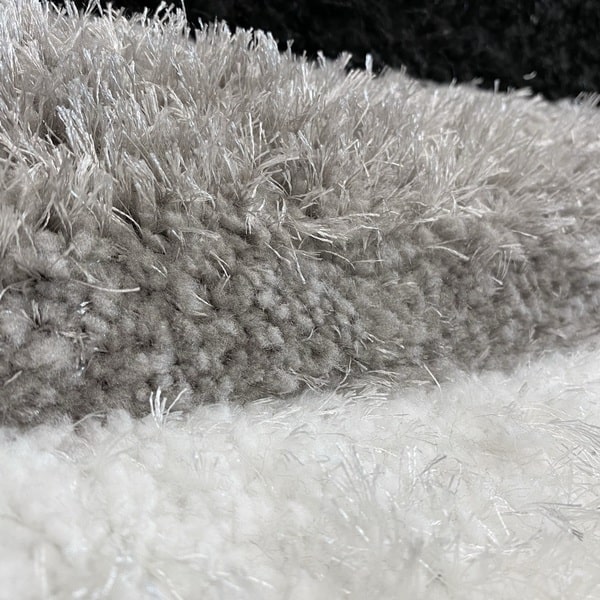 Рошав килим - 3Д Софт Шаги 311 Сив/Черен - детайл - 2