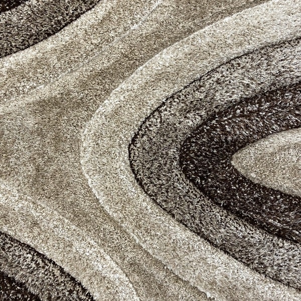 Рошав килим - 3Д Софт Шаги 325 Визон/Кафяв - детайл - 1
