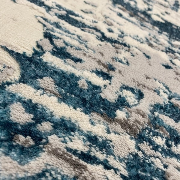 Модерен килим - Алпина 5626 Тюркоаз - детайл - 2