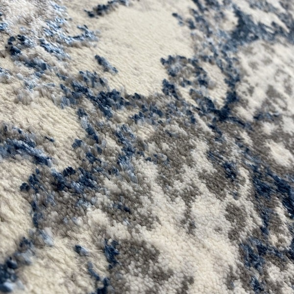 Модерен килим - Алпина 6075 Син - детайл - 2