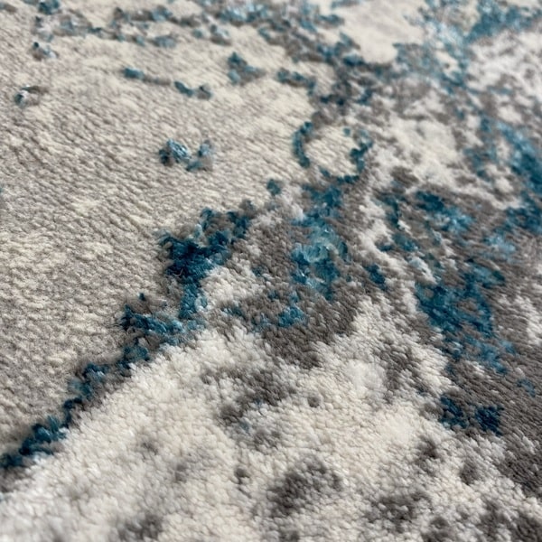 Модерен килим - Алпина 6075 Тюркоаз - детайл - 2