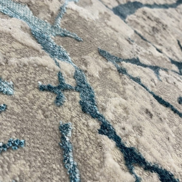 Модерен килим - Алпина 6093 Тюркоаз - детайл - 2