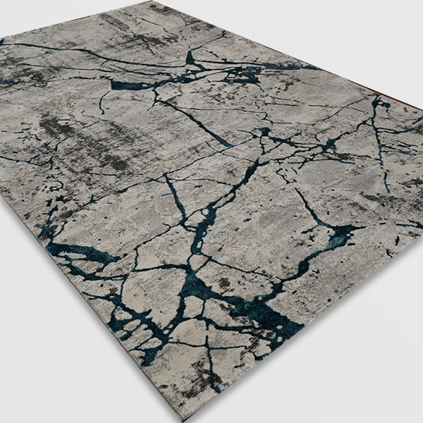 Модерен килим - Алпина 6093 Тюркоаз