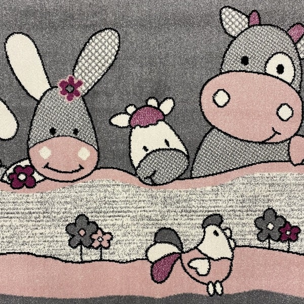 Детски килим – Найс 486 Розов - детайл - 1