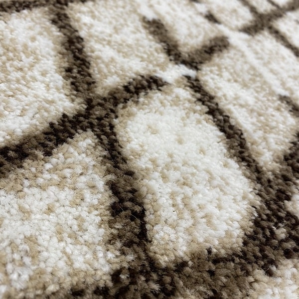 Модерен килим - Ирис 899 Бежов - детайл - 2