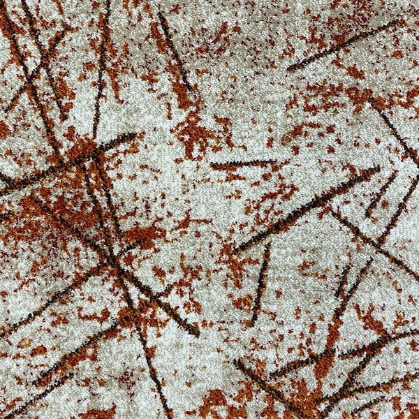 Модерен килим - Ирис 901 Бежов/Оранжев - детайл - 1