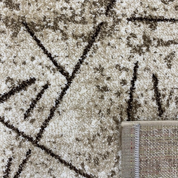 Модерен килим - Ирис 901 Бежов - детайл - 3