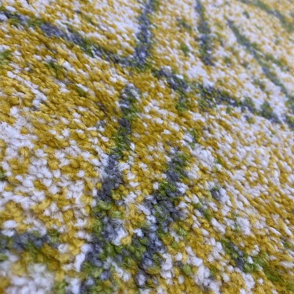 Модерен килим - Ирис 901 Жълт/Зелен - детайл - 2