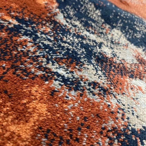 Модерен килим – Неон 6605 Син - детайл - 2