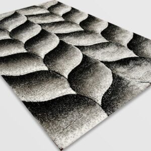 Рошав килим - 3Д Софт Шаги 481 Сив