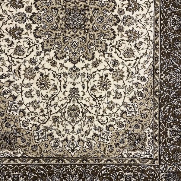Класически килим – Класик 1175 Крем/Кафяв - детайл - 1