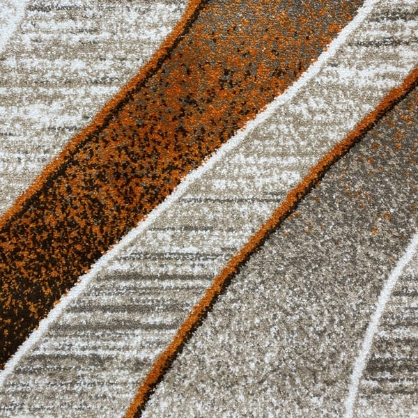 Модерен килим - Ирис 582 Бежов/Оранжев - детайл - 1