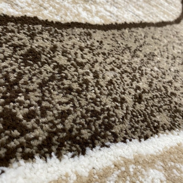 Модерен килим - Ирис 582 Бежов - детайл - 2