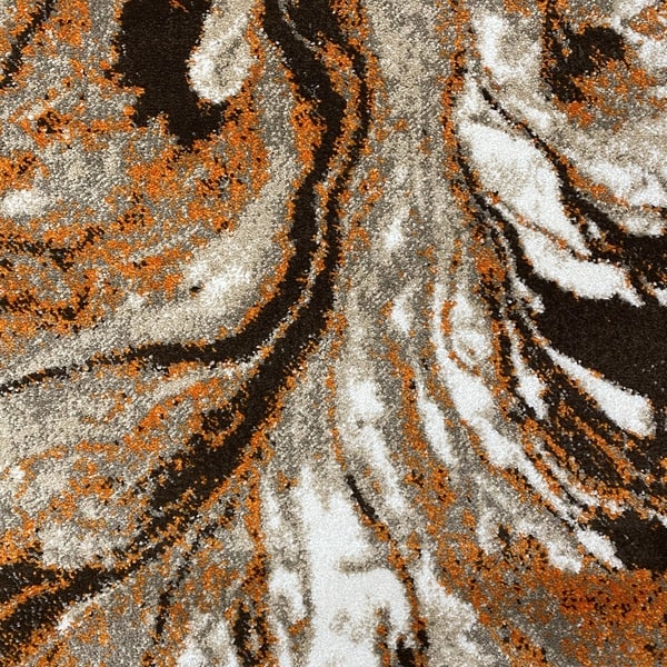Модерен килим - Ирис 591 Бежов/Оранжев - детайл - 1