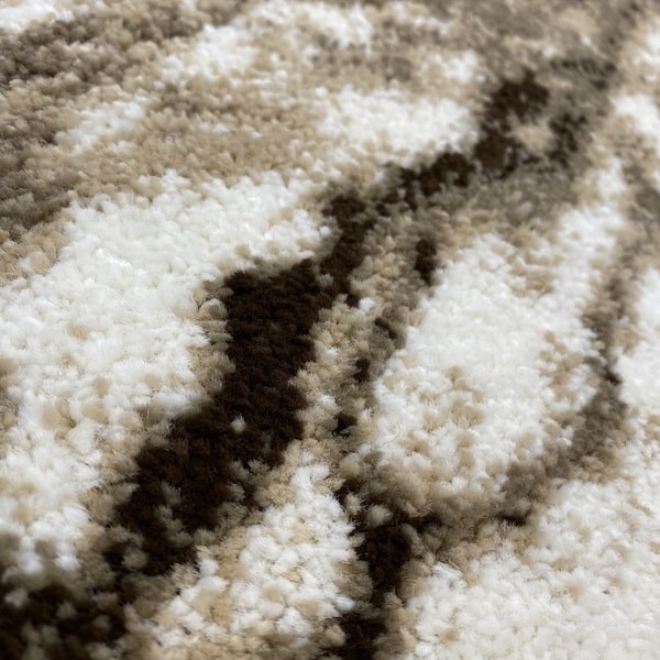Модерен килим - Ирис 591 Бежов - детайл - 2