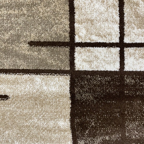 Модерен килим - Ирис 592 Бежов - детайл - 1