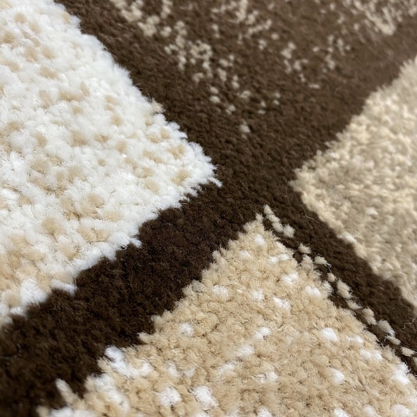 Модерен килим - Ирис 592 Бежов - детайл - 2