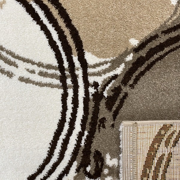 Модерен килим - Ирис 593 Бежов - детайл - 3