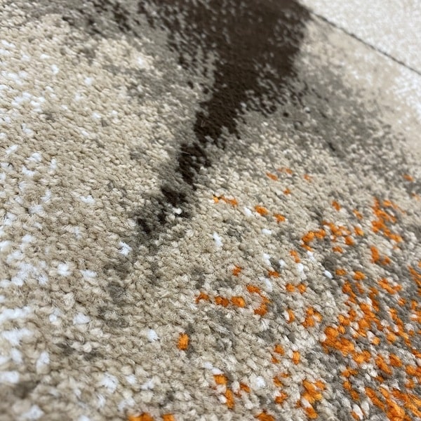 Модерен килим - Ирис 596 Бежов/Оранжев - детайл - 2
