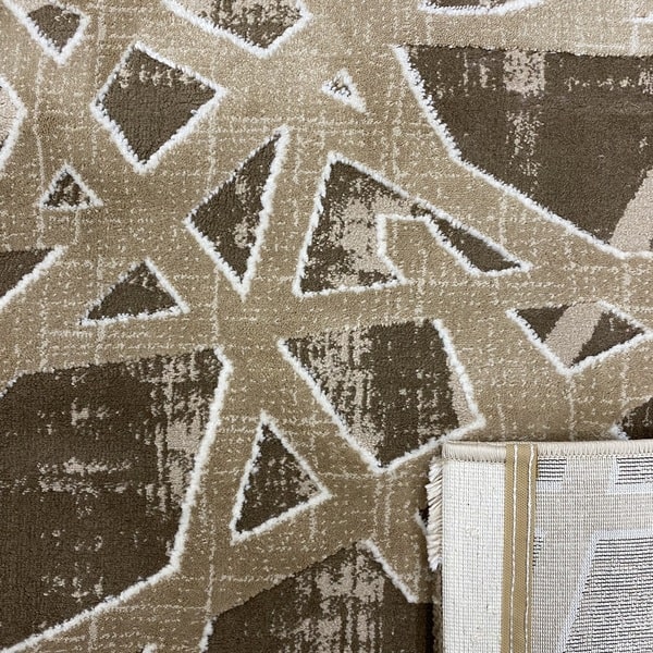 Модерен килим - Корал 5709 Кафяв - детайл - 3