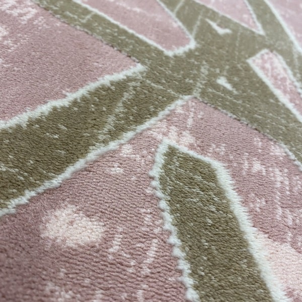 Модерен килим - Корал 5709 Розов - детайл - 2