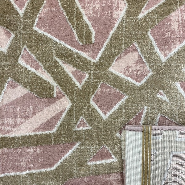 Модерен килим - Корал 5709 Розов - детайл - 3