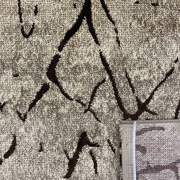 Модерен килим – Ирис 268 Кафяв - детайл - 3