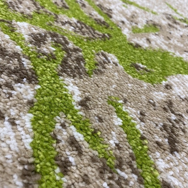 Модерен килим – Ирис 272 Бежов/Зелен - детайл - 2
