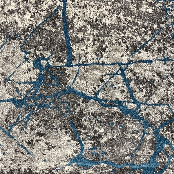 Модерен килим – Ирис 272 Сив/Син - детайл - 1