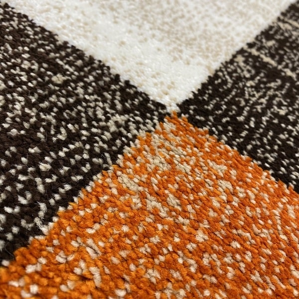 Модерен килим – Ирис 976 Бежов/Оранжев - детайл - 2
