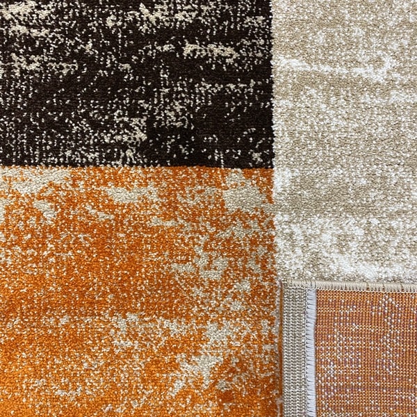 Модерен килим – Ирис 976 Бежов/Оранжев - детайл - 3