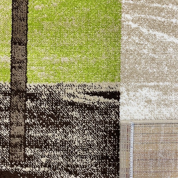 Модерен килим – Ирис 976 Бежов/Зелен - детайл - 3