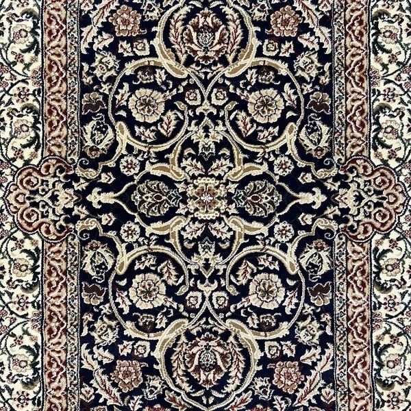 Класически килим – Корона 867 Син - детайл - 1
