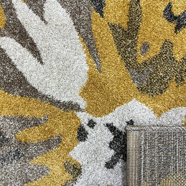 Модерен килим - Ирис 287 Визон/Жълт - детайл - 3