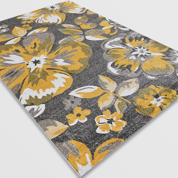 Модерен килим - Ирис 287 Визон/Жълт
