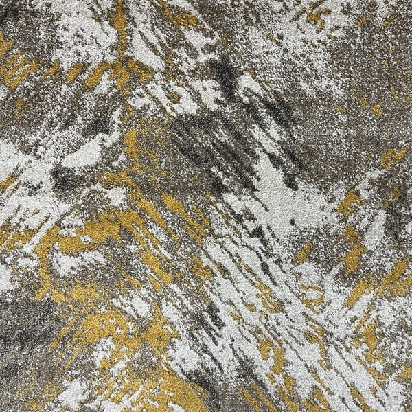 Модерен килим - Ирис 288 Визон/Жълт - детайл - 1