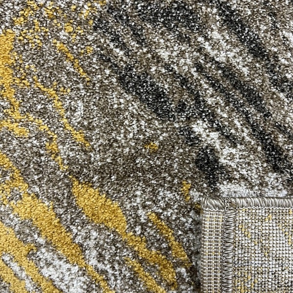 Модерен килим - Ирис 288 Визон/Жълт - детайл - 3
